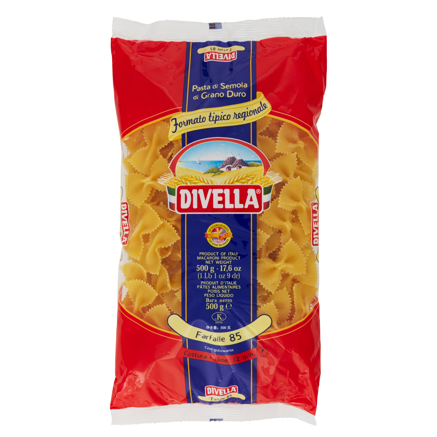 DIVELLA FORMATI SPECIALI FARFALLE 500g (24 in a box)
