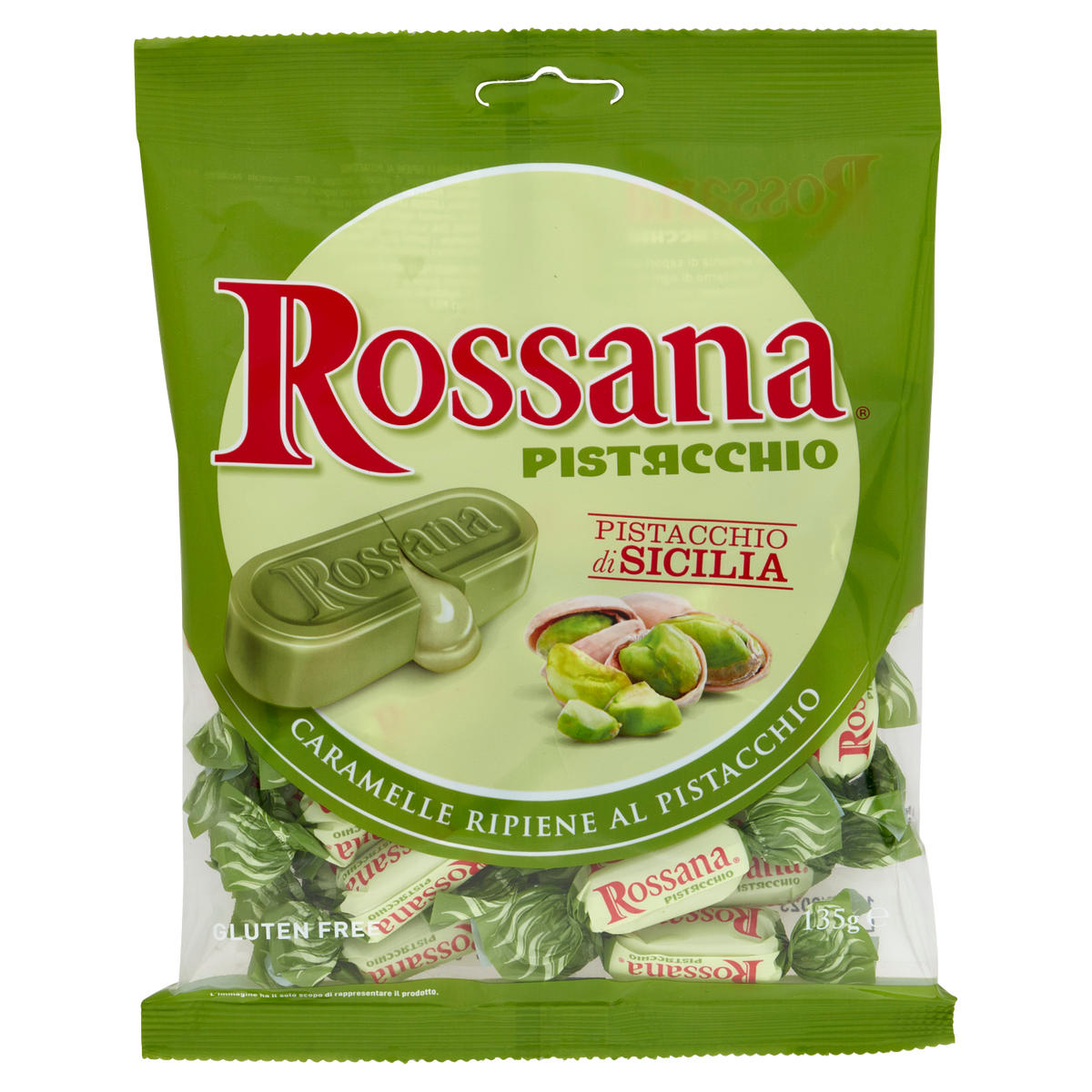 ROSSANA CARAMELLA AL PISTACCHIO 150g (24 in a box)