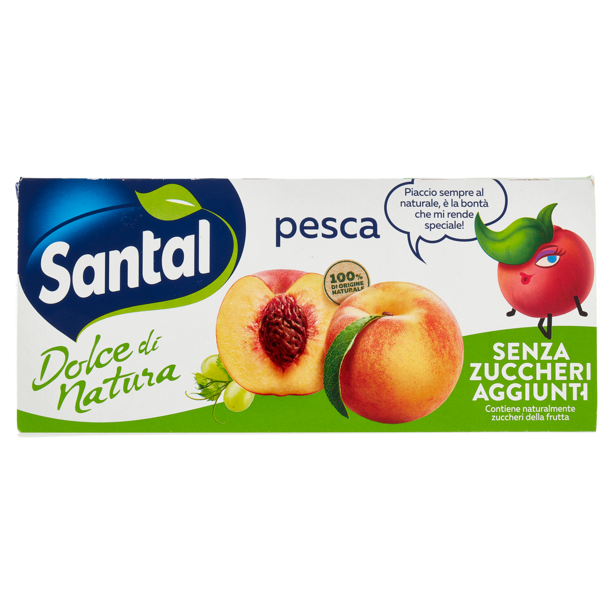SANTAL PESCA DOLCE DI NATURA PESCA no added sugar 3x200ml 600ml (8 in a box)