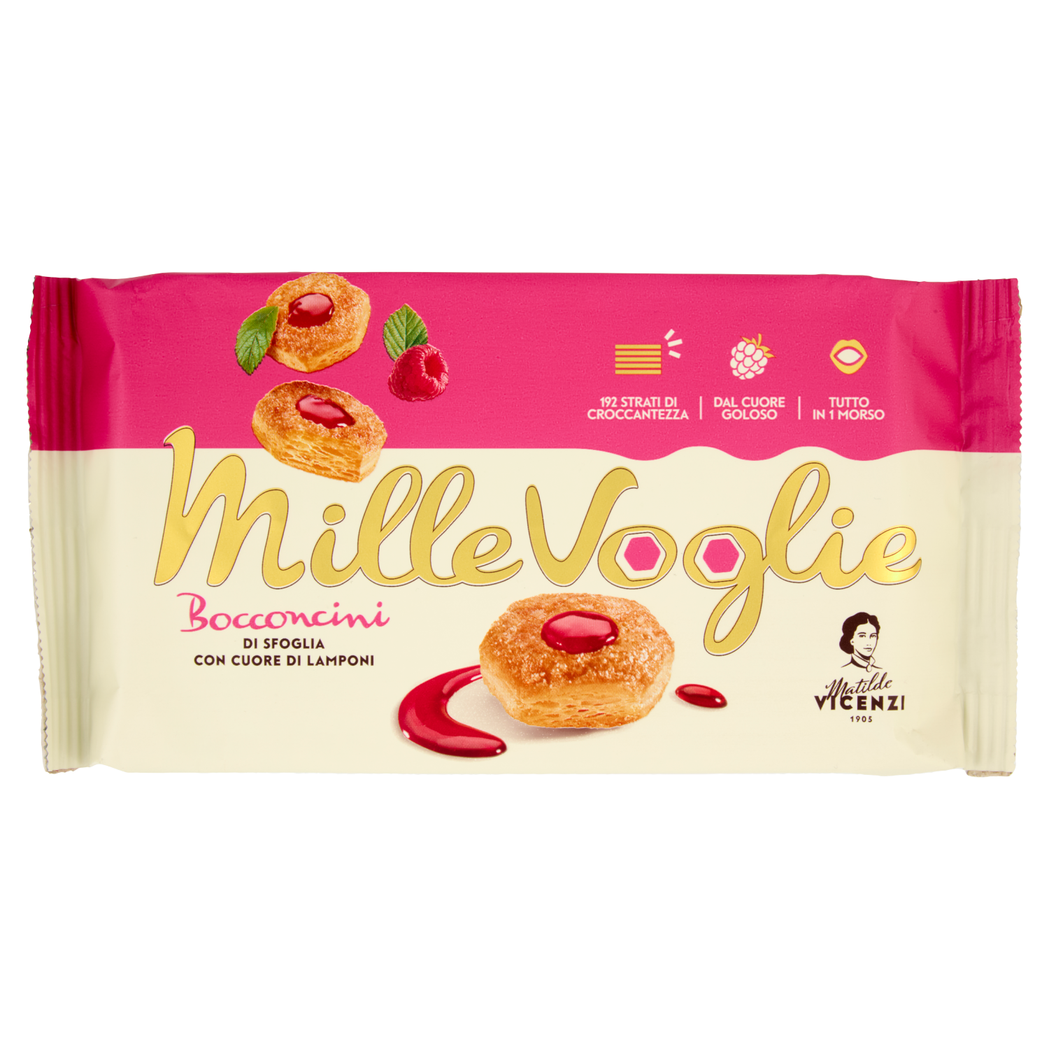 VICENZI BOCCONCINI CREMA DI LAMPONE 90g (10 in a box)