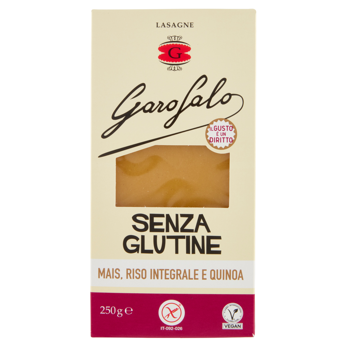 GAROFALO LASAGNA SENZA GLUTINE 250g (12 in a box)