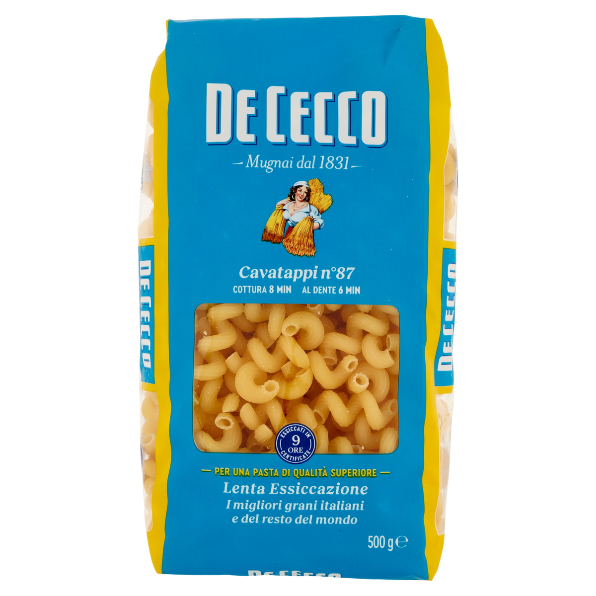 DE CECCO PASTA DI SEMOLA CAVATAPPI 500g (24 in a box)