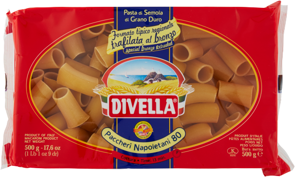 DIVELLA SPECIALITA' REGIONALI PACCHERI NAPOLETANI 500g (12 in a box)