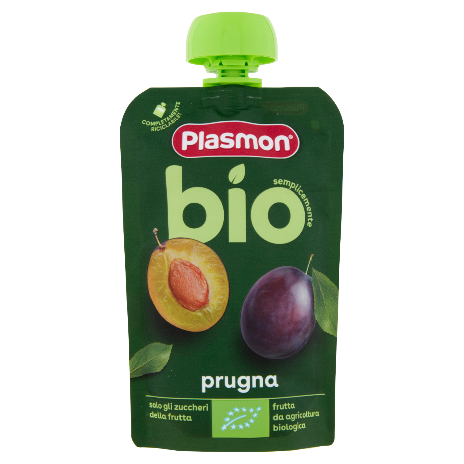 PLASMON POUCH PRUGNA organic 100g (6 in a box)