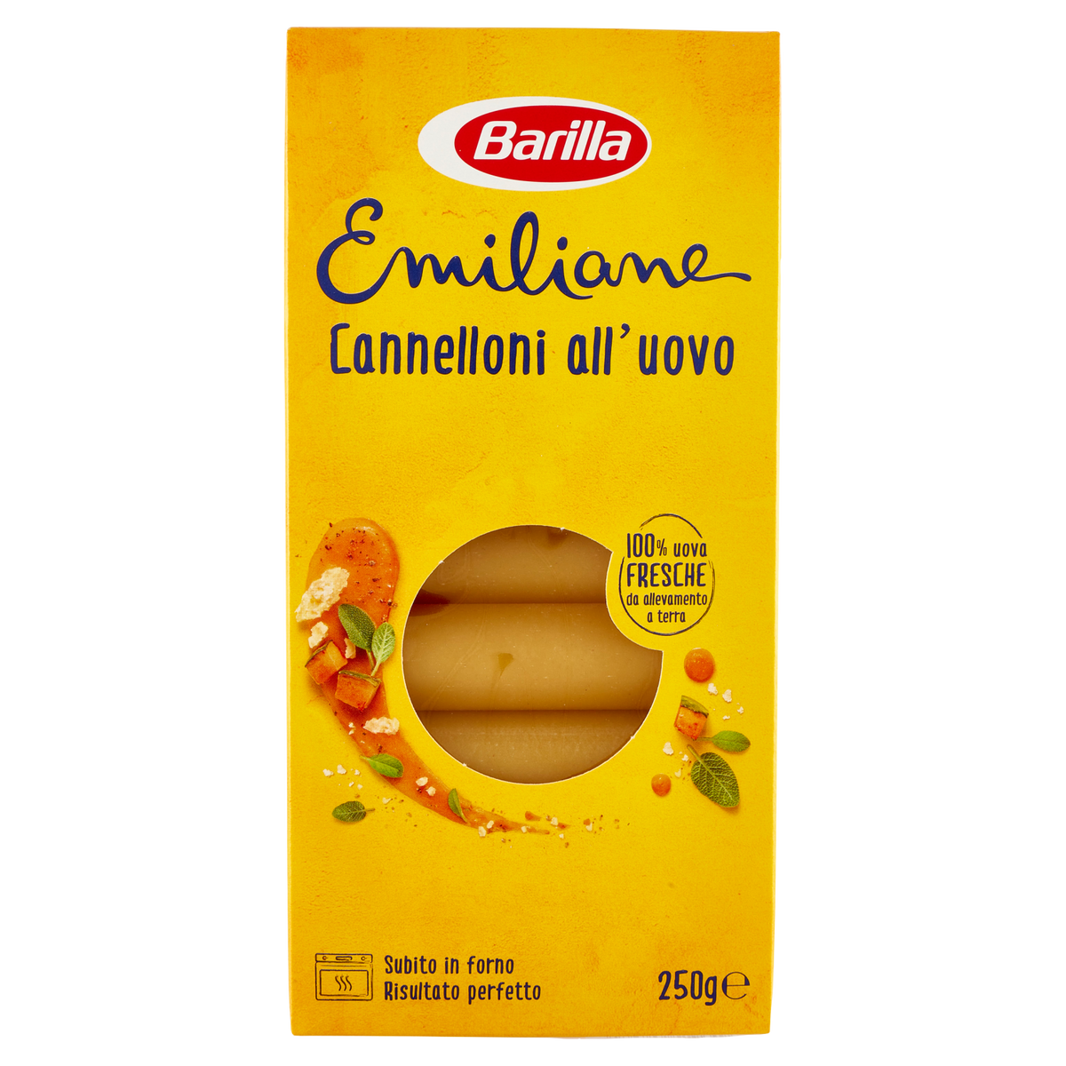 BARILLA CANNELLONI ALL'UOVO 250g (12 in a box)