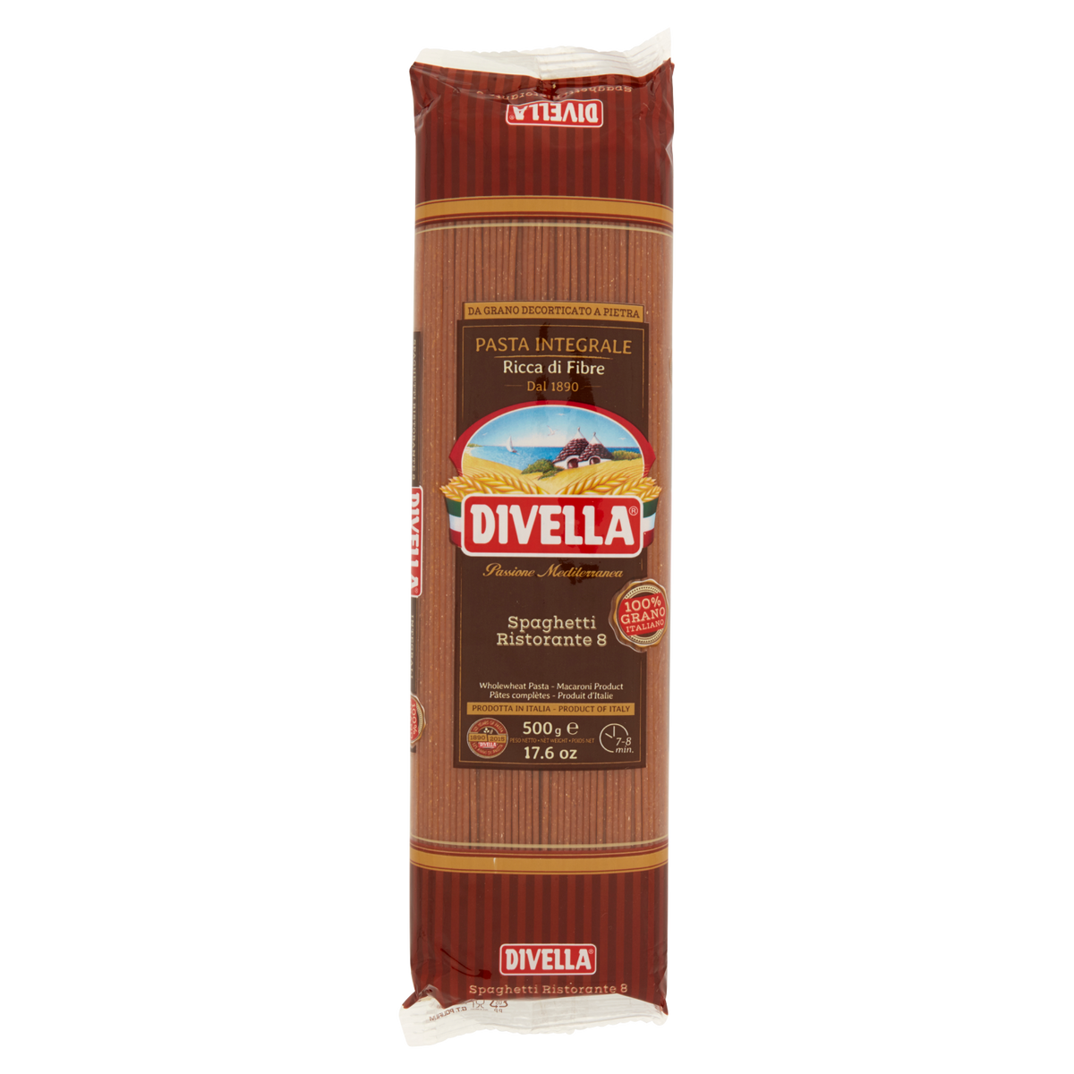 DIVELLA SPAGHETTI INTEGRALI 500g (24 in a box)