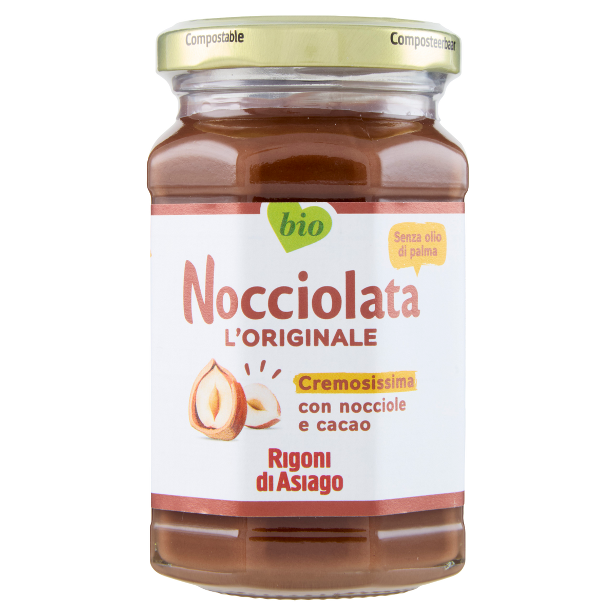 RIGONI NOCCIOLATA ORGANIC 250g (6 in a box)
