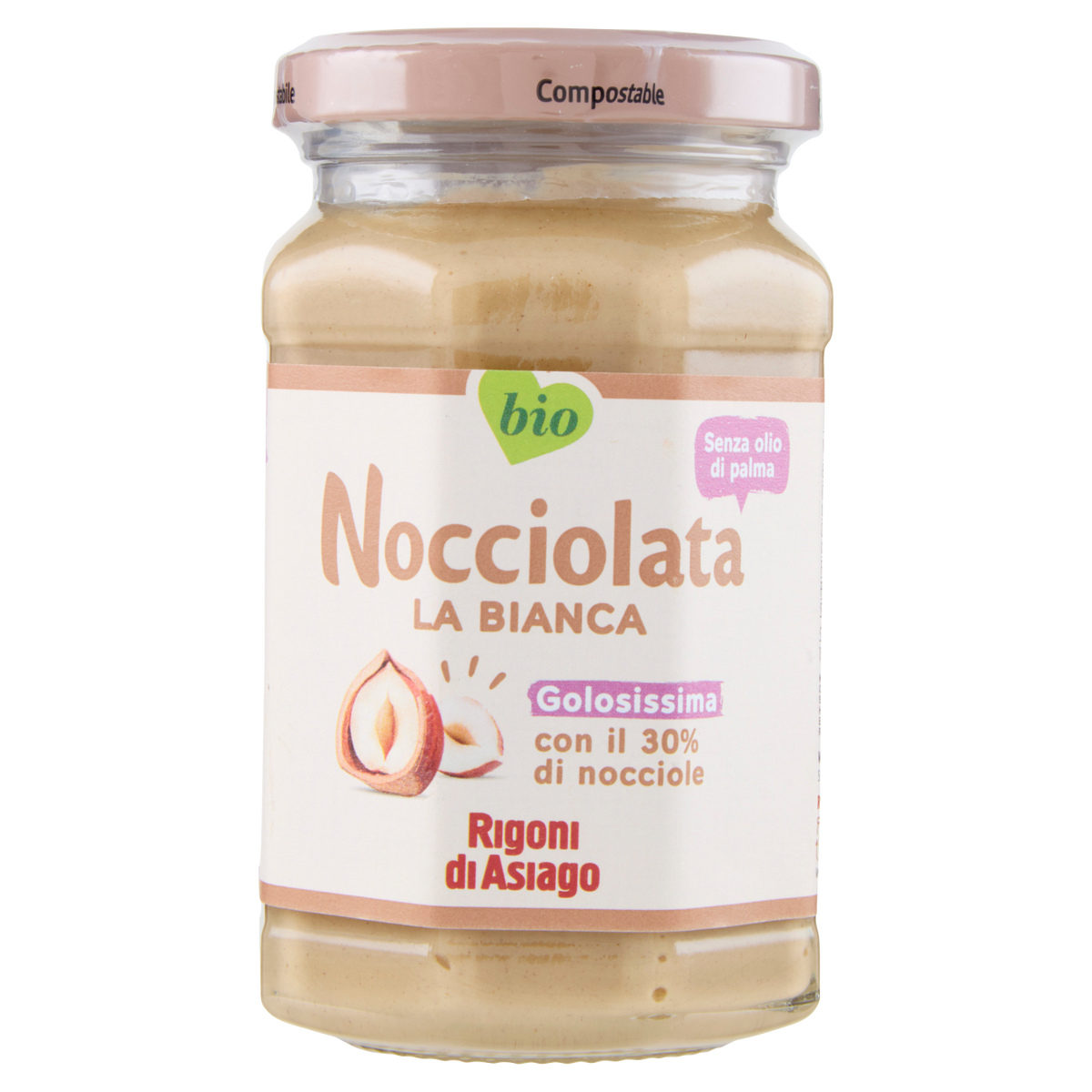 RIGONI NOCCIOLATA BIANCA 250g (6 in a box)