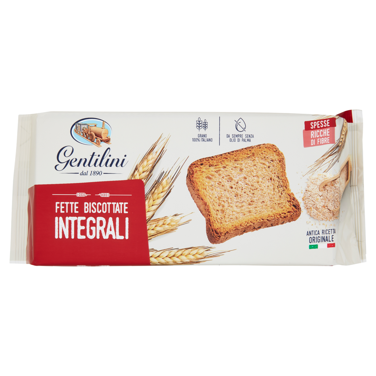 GENTILINI FETTE BISCOTTATE INTEGRALI 175g (12 in a box)