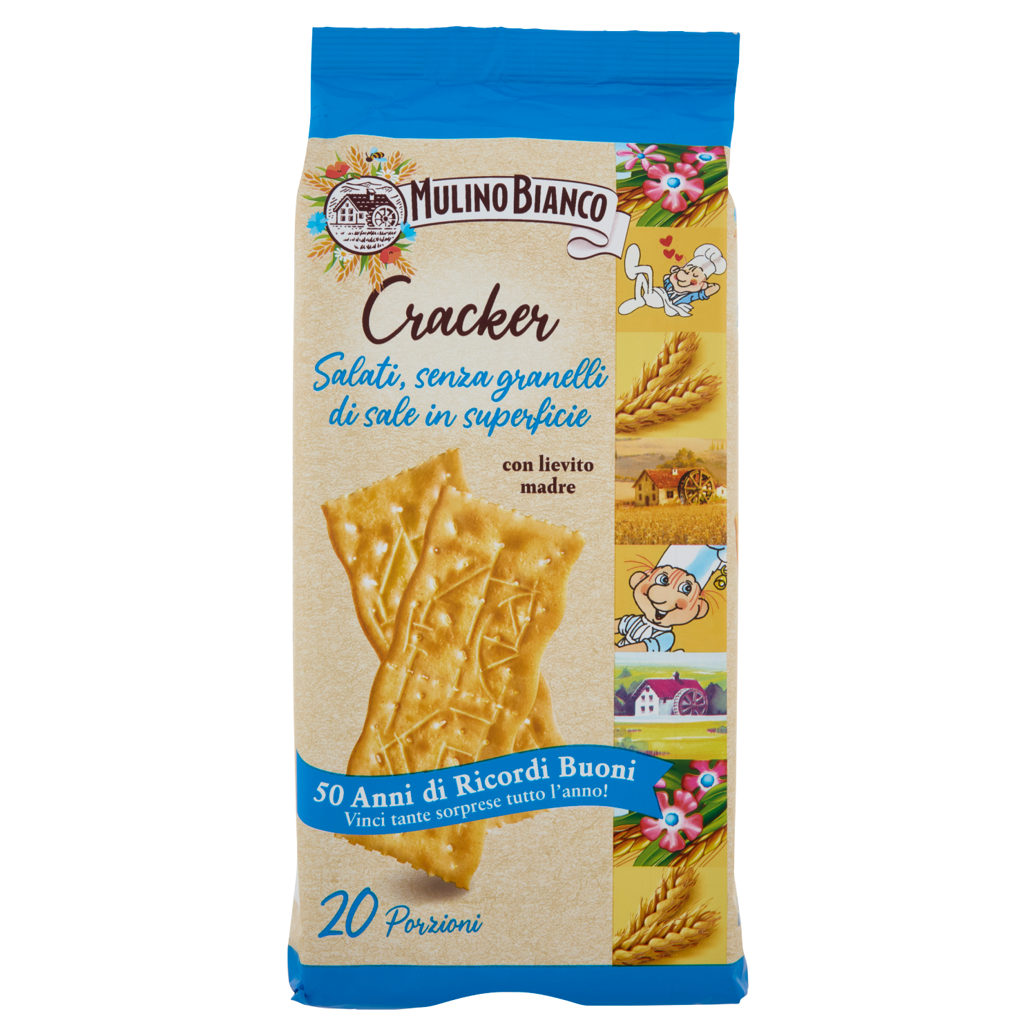 MULINO BIANCO CRACKER SENZA SALE X20 500g (9 in a box)