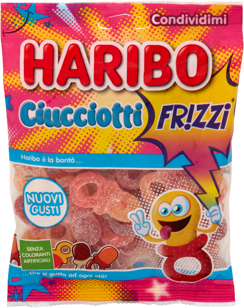 Haribo Ciucciotti Frizz 175 Gr