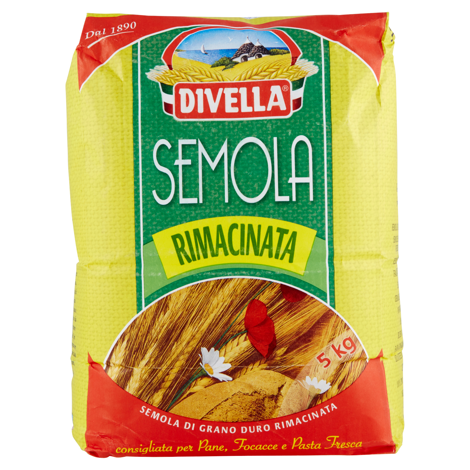 DIVELLA SEMOLA RIMACINATA 5kg (3 in a box)
