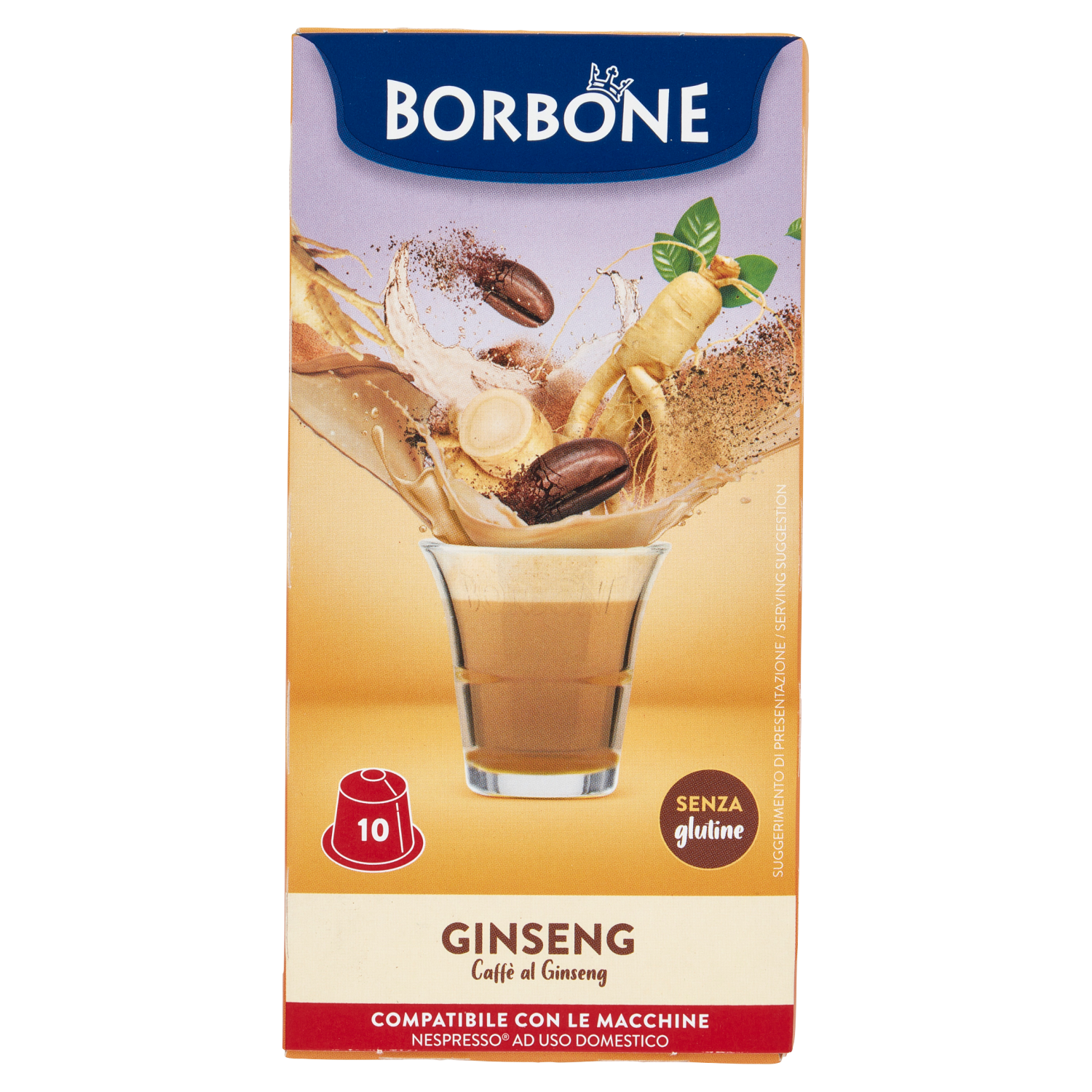 BORBONE GINSENG N X10 NESPRESSO X 10 65g (6 in a box)