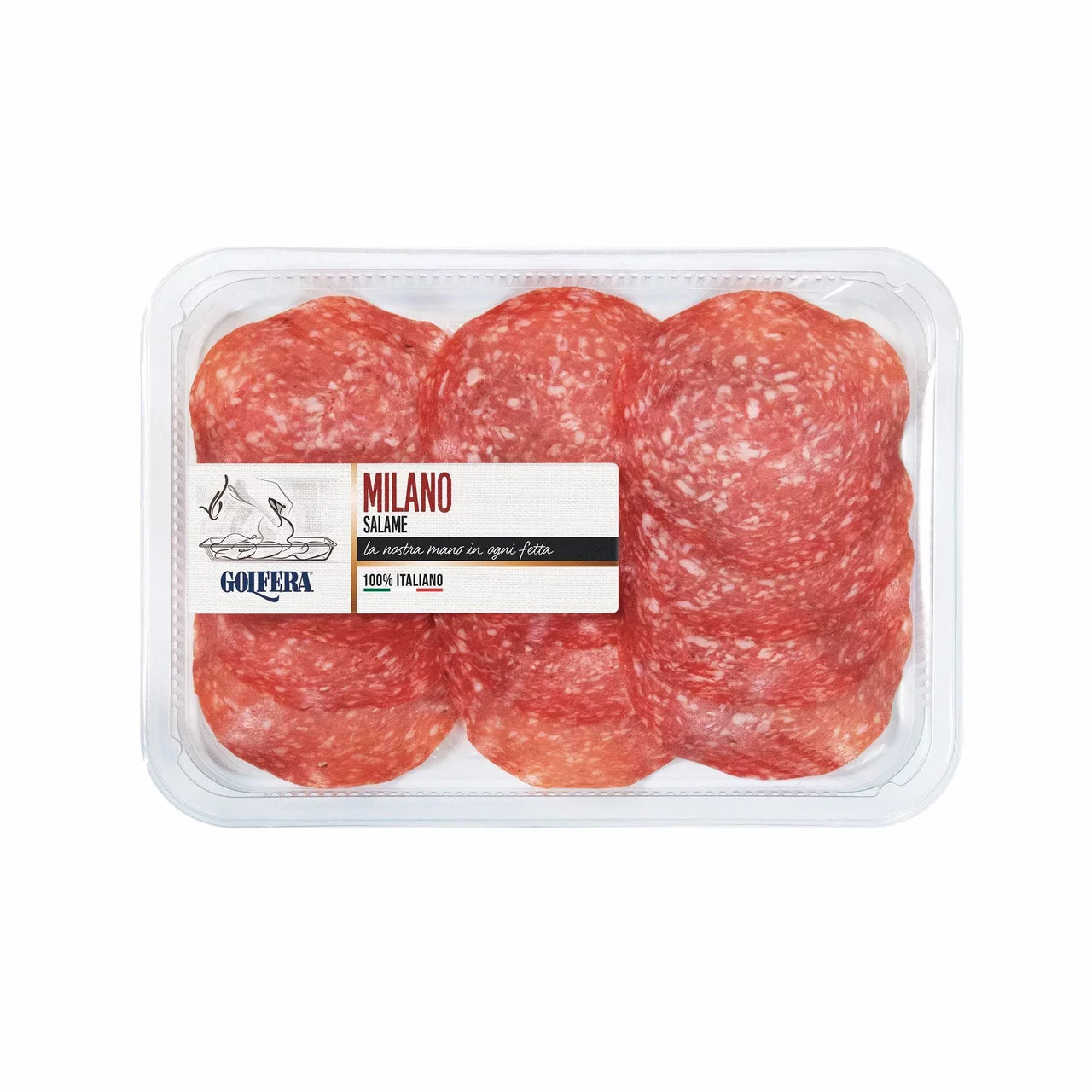 Golfera Sliced Salame Milano 70g (meat available from uk depot)