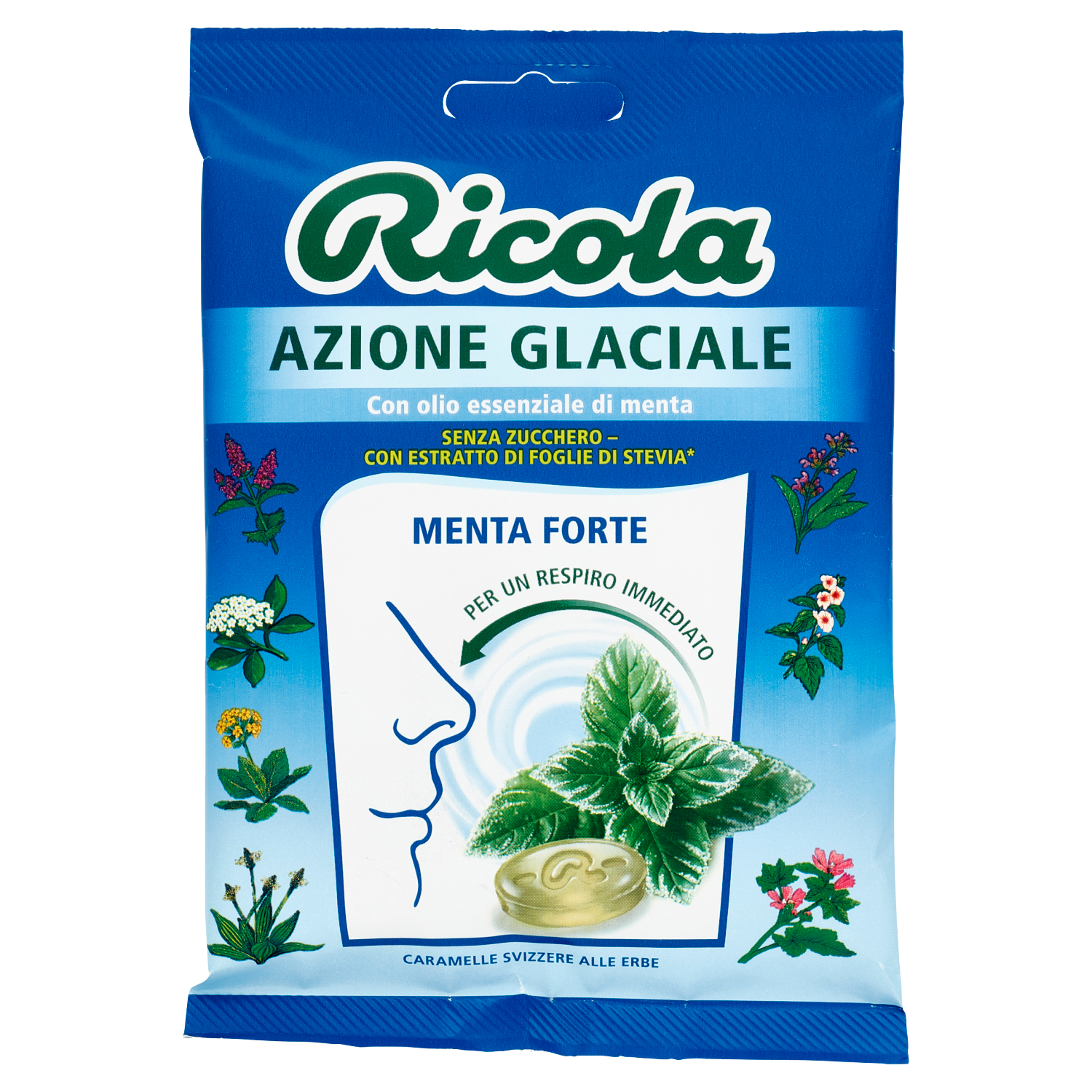 RICOLA MENTA FORTE 70g (12 in a box)