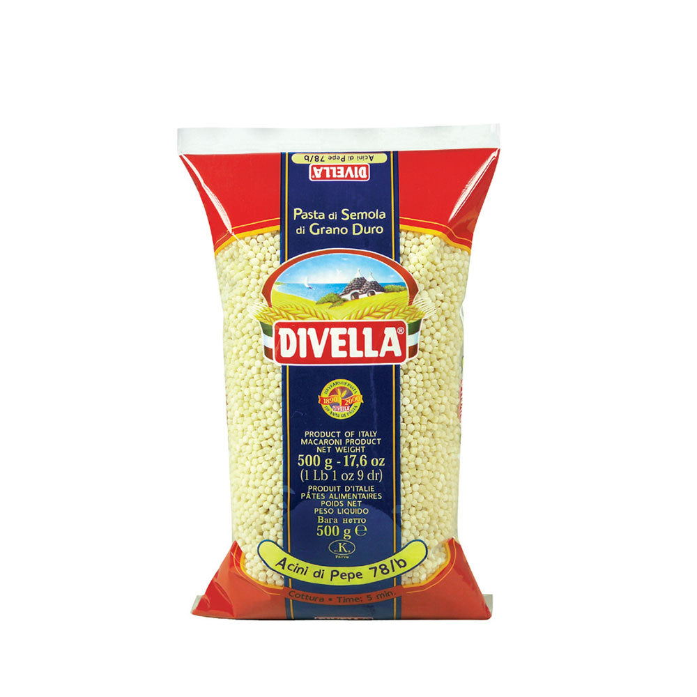 DIVELLA PASTINA ACINI DI PEPE 500g (24 in a box)