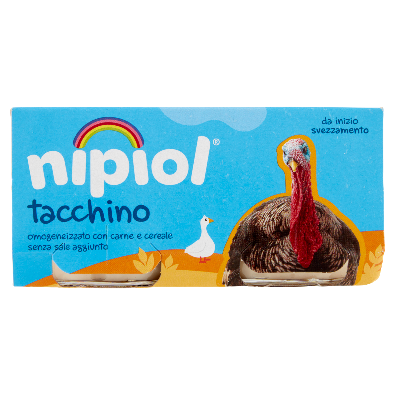 NIPIOL OMOGENEIZZATO ALLA CARNE TACCHINO 80g X2 160g (12 in a box)
