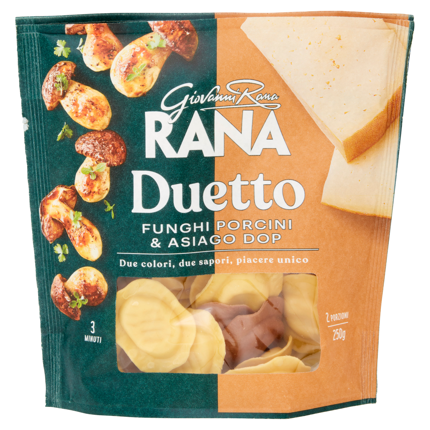 RANA DUETTO FUNGHI&ASIAGO 250g (4 in a box)