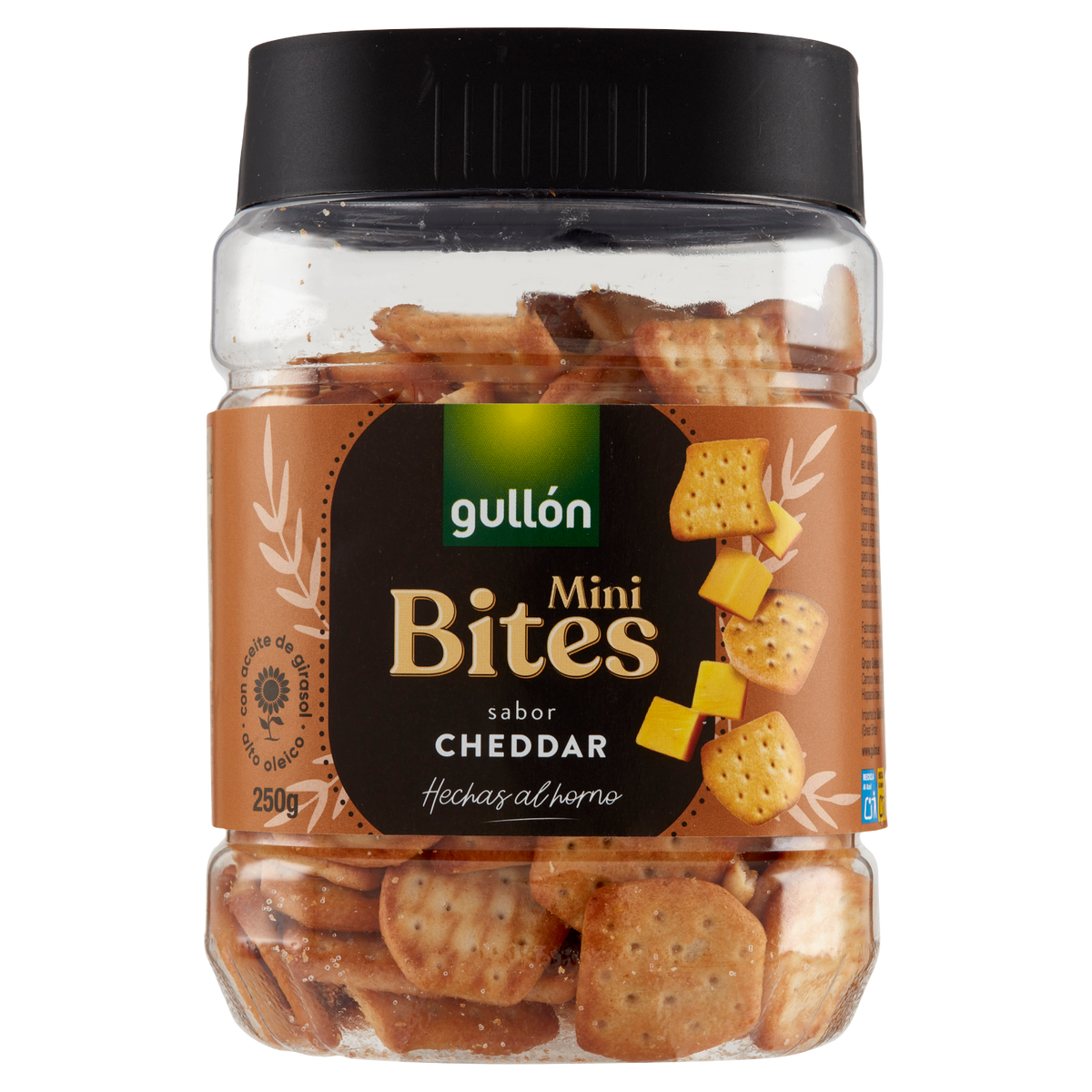 GULLON MINI BITES AL CHEDDAR 250g (12 in a box)