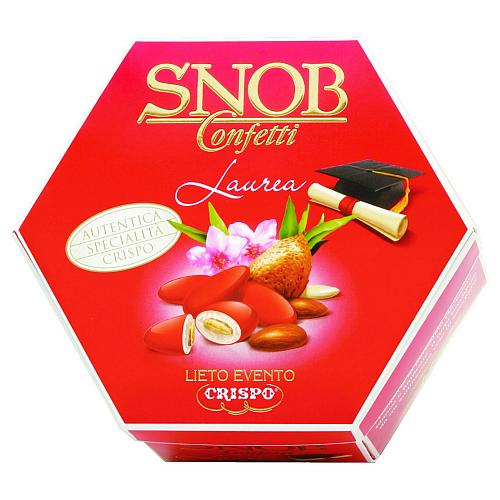 CRISPO SNOB CONFETTI MANDORLA ROSSO 500g (6 in a box)
