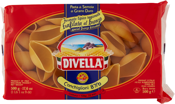 DIVELLA FORMATI SPECIALI CONCHIGLIONI 500g (12 in a box)