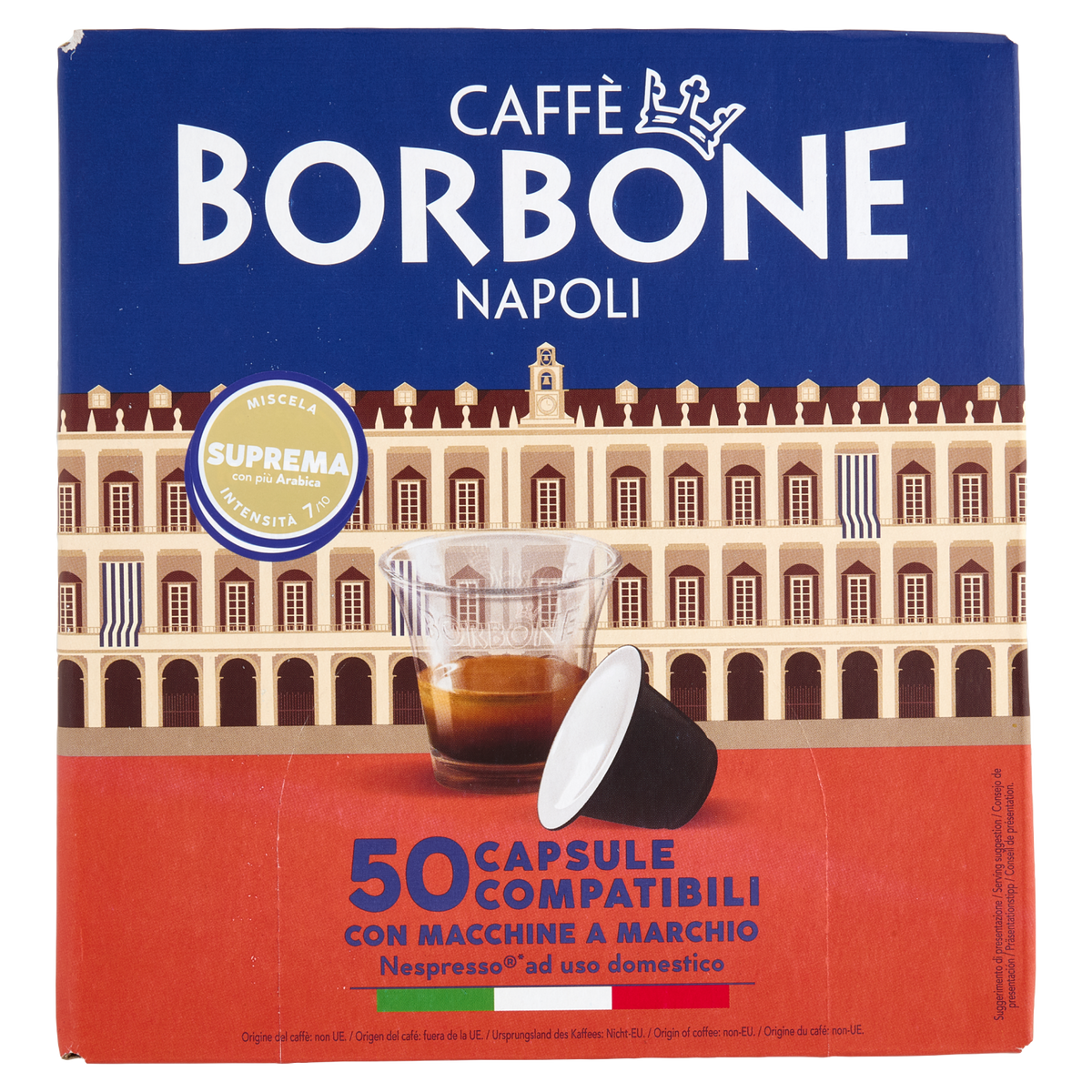 BORBONE SUPREMA NESPRESSO CAPS X50 250g (single item)