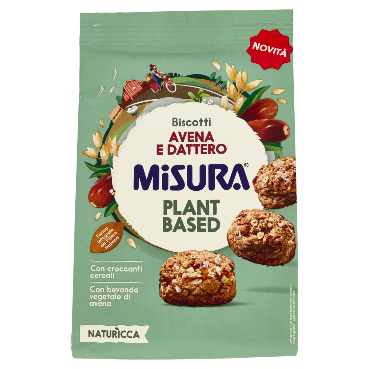 MISURA BISCOTTI AVENA E DATTERO plant based 260g (8 in a box)