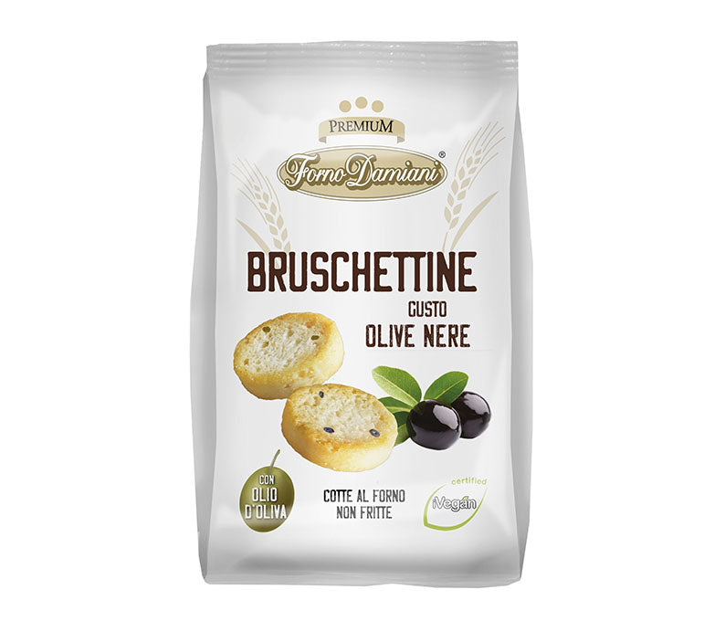 DAMIANI BRUSCHETTINE GUSTO OLIVE NERE 90g (12 in a box)