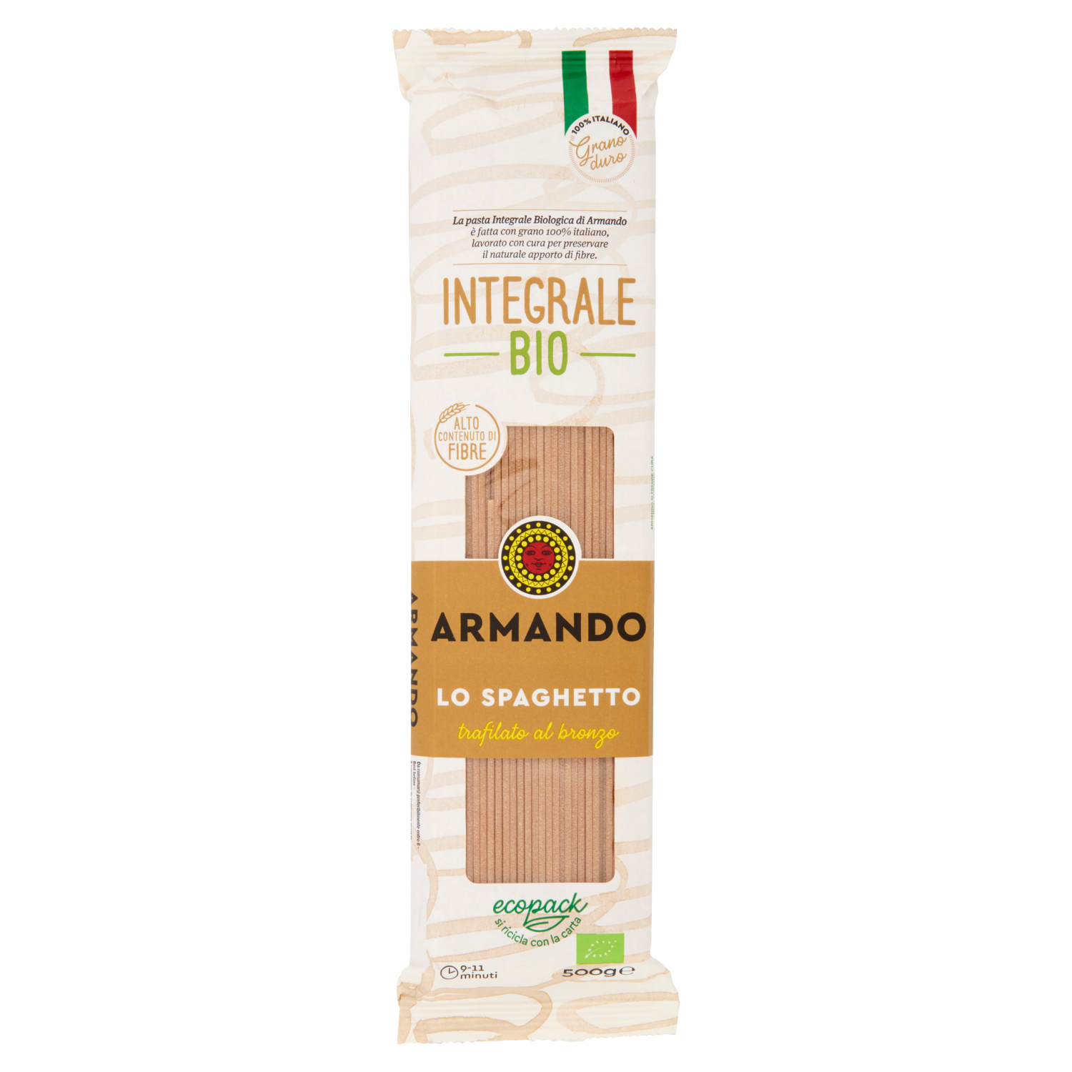 ARMANDO SPAGHETTO wholemeal ORGANIC 500g (20 in a box)