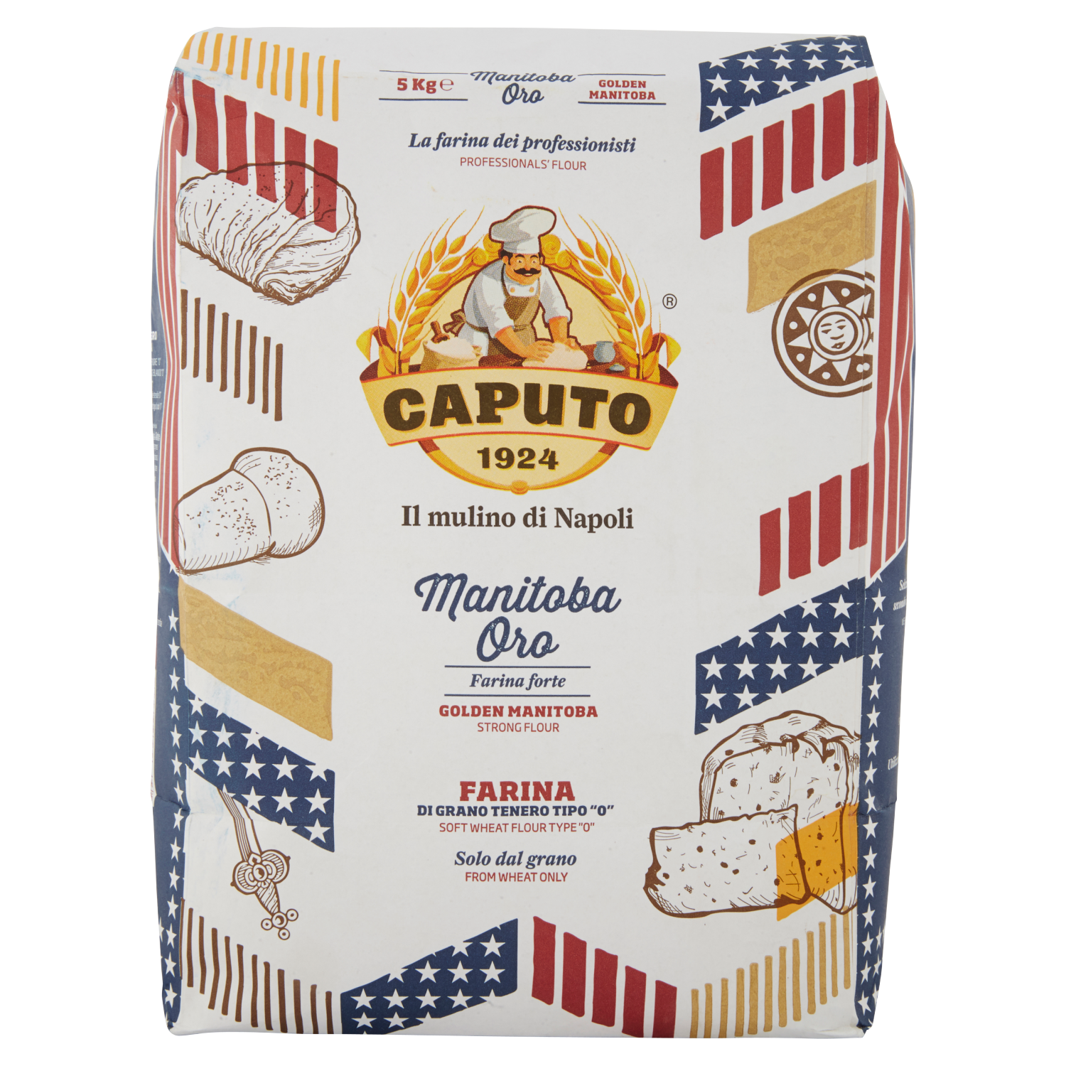 CAPUTO FARINA MANITOBA ORO O 5kg (single bag)