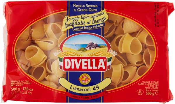 DIVELLA FORMATI SPECIALI LUMACONI 500g (12 in a box)