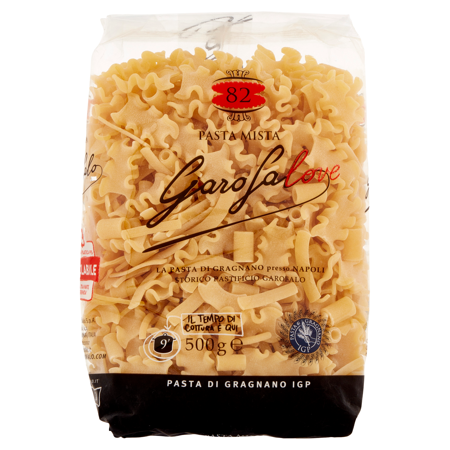 GAROFALO PASTA DI SEMOLA PASTA MISTA 500g (16 in a box)