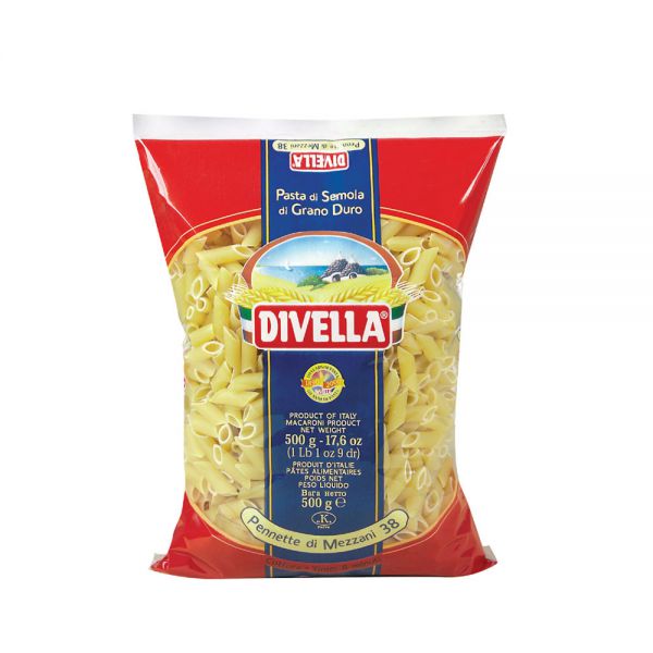DIVELLA PASTA DI SEMOLA PENNETTE MEZZANEN.38 500g (24 in a box)