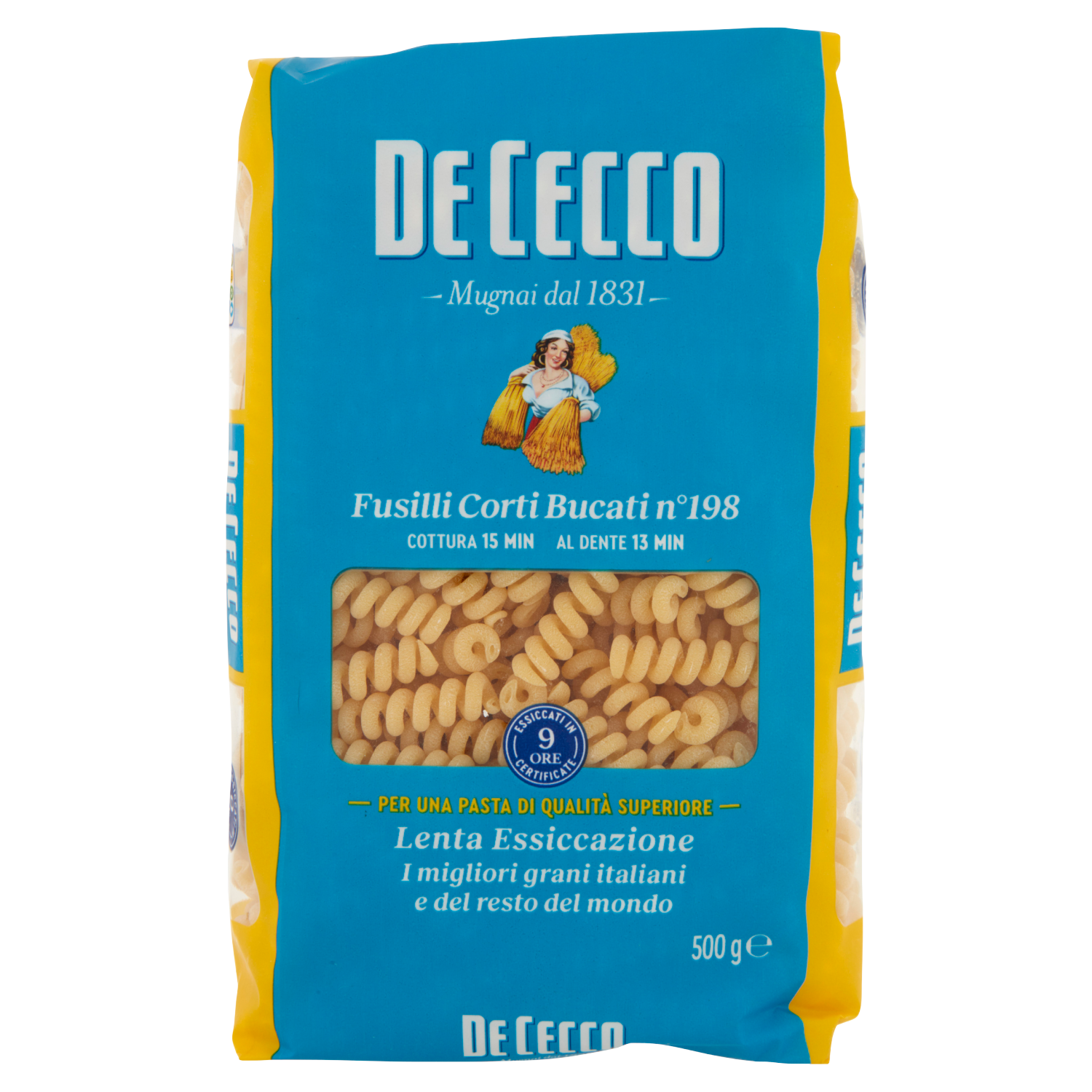 DE CECCO FUSILLI CORTI BUCATI N°198 500g (24 in a box)