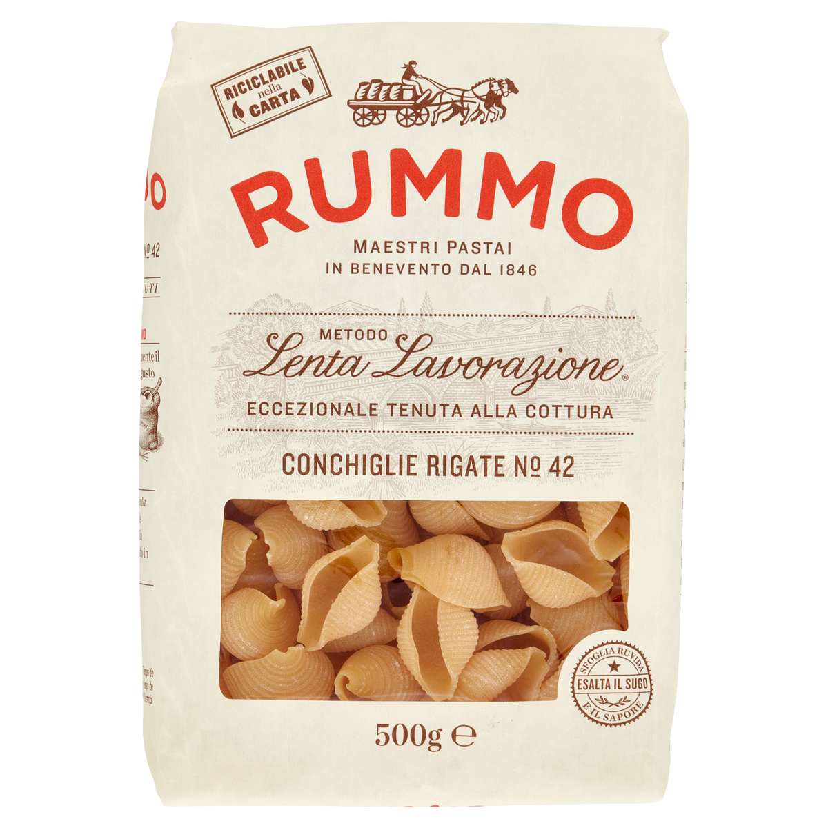 RUMMO CONCHIGLIE RIGATE N.42 500g (16 in a box)