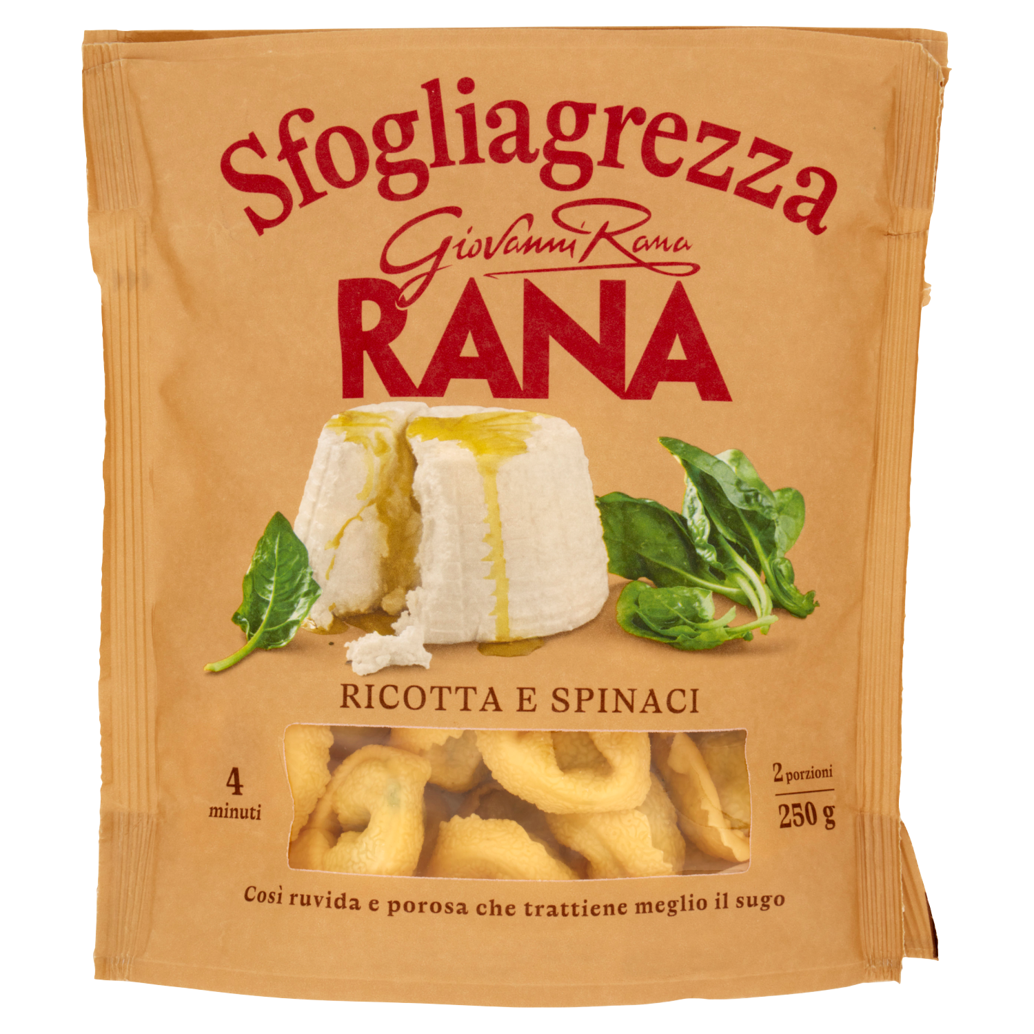RANA SFOGLIAGREZZA TORTELLINI RICOTTA E 250g (4 in a box)