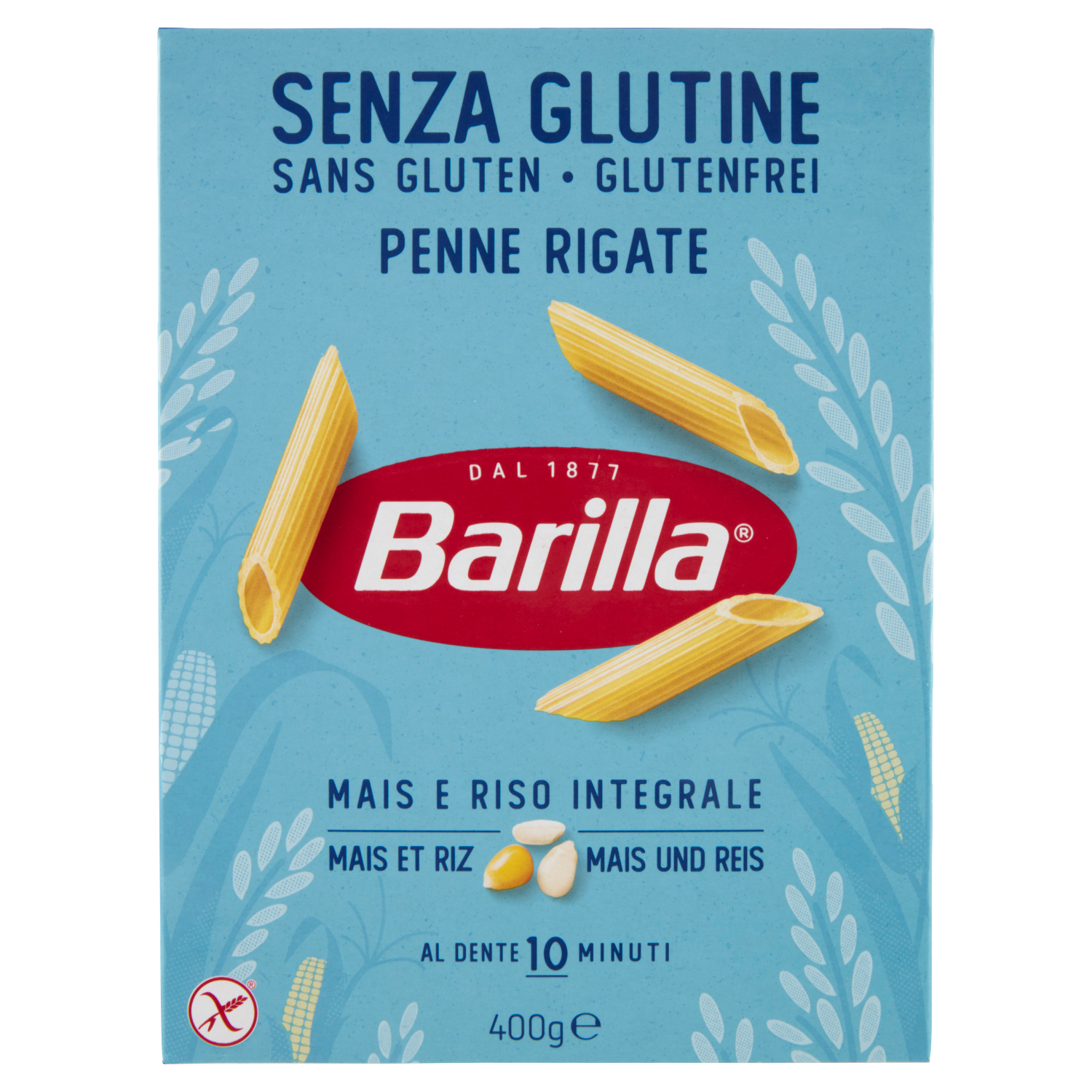 BARILLA PASTA SENZA GLUTINE PENNE RIGATE 400g (14 in a box)