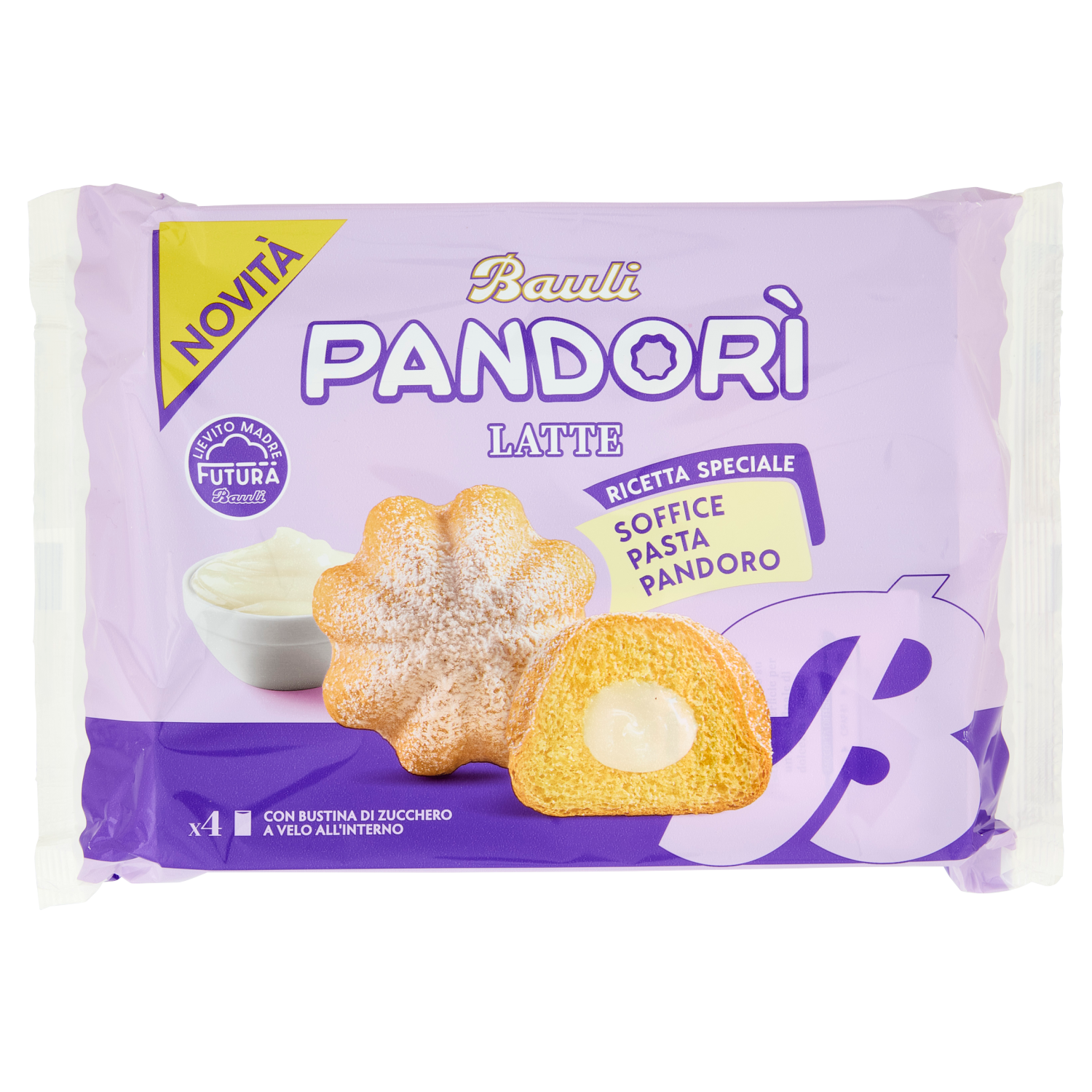 BAULI PANDORI' LATTE X4 178g (12 in a box)