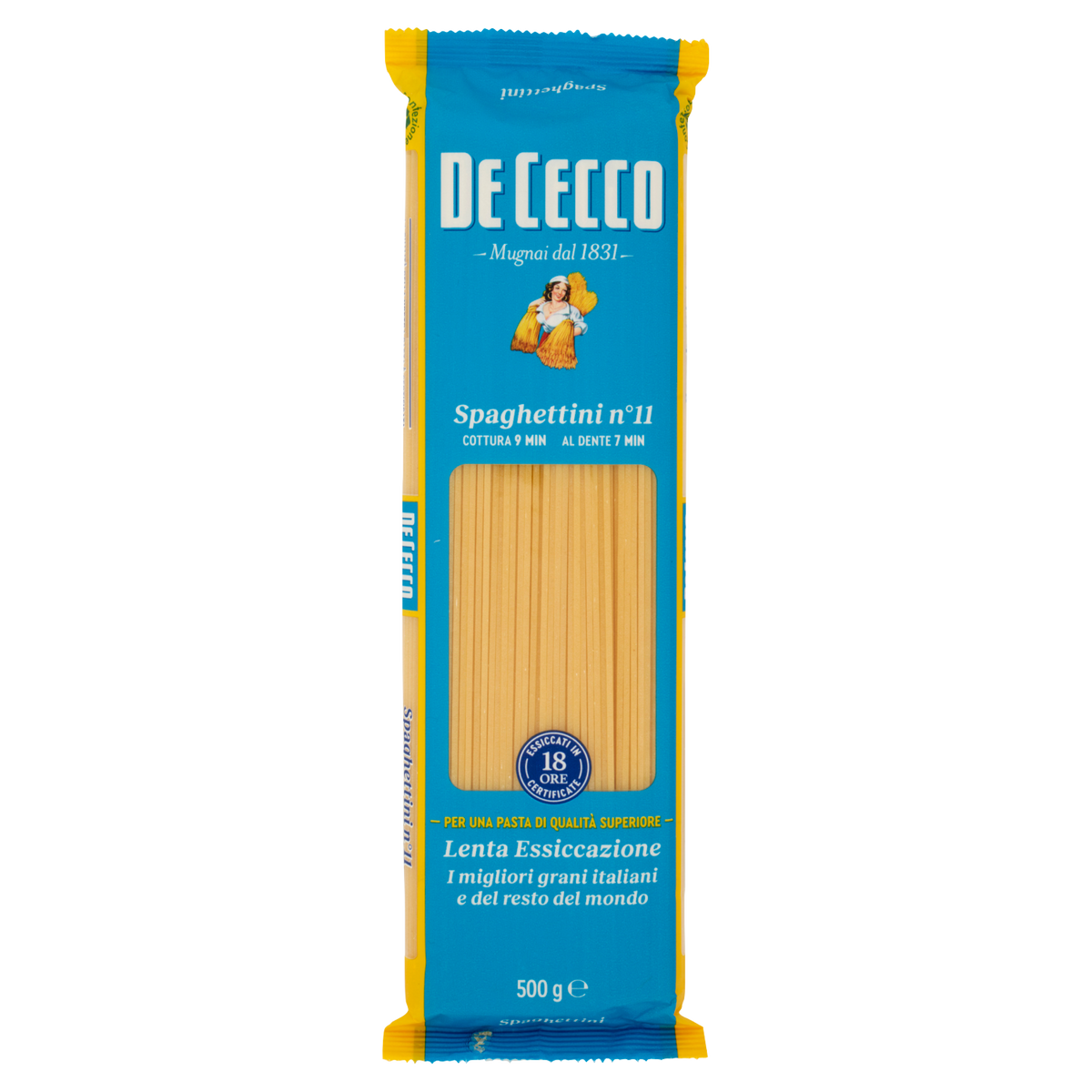 DE CECCO PASTA DI SEMOLA SPAGHETTINI N°11 500g (24 in a box)