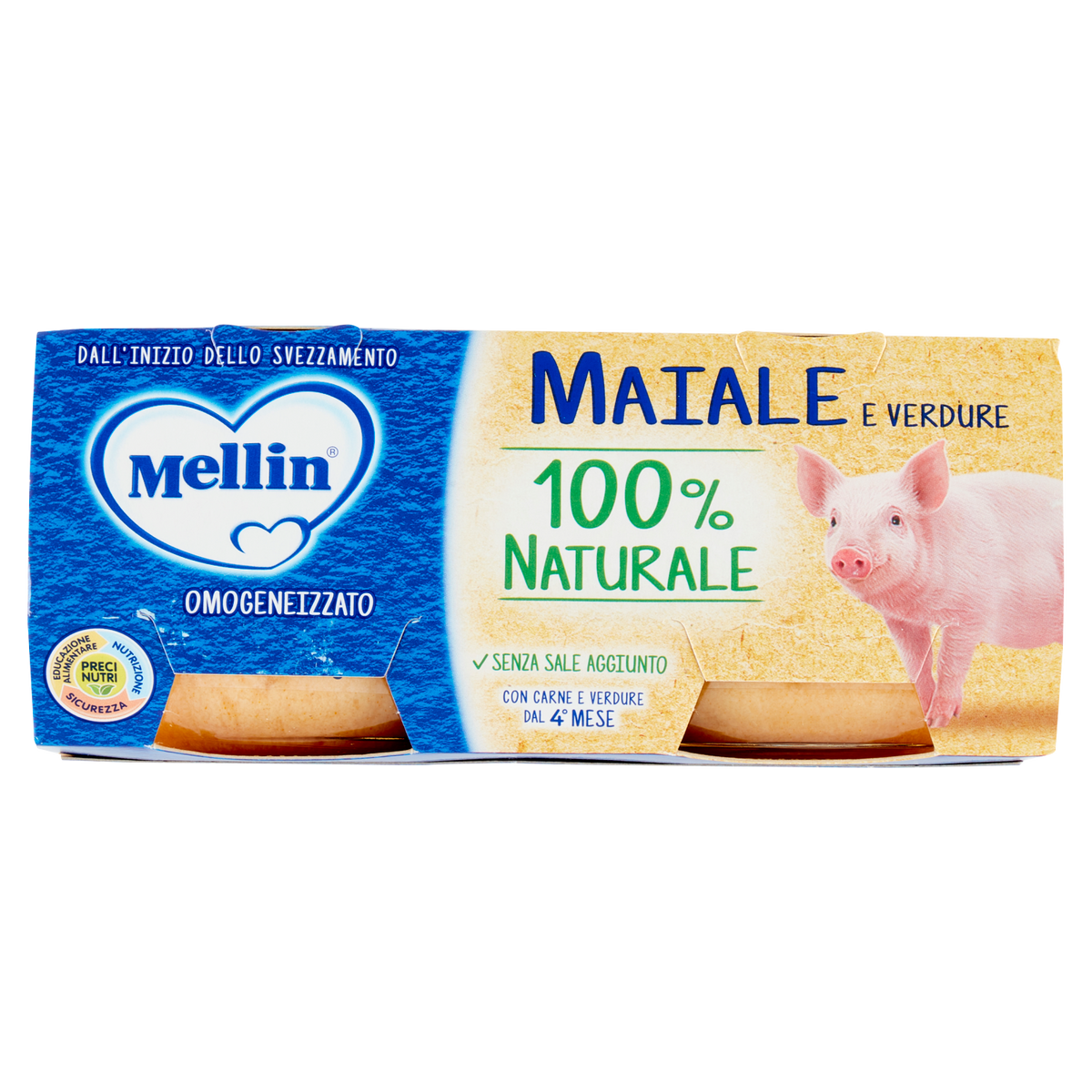 MELLIN MAIALE & VERDURA 80X2 160g (12 in a box)