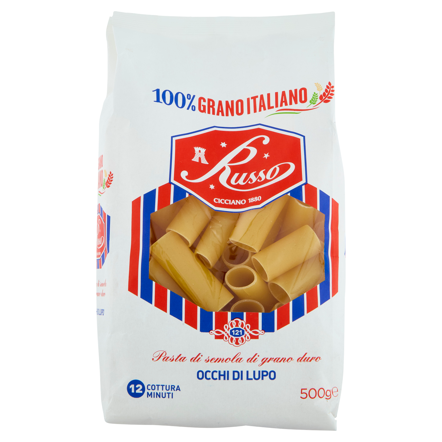 RUSSO PASTA DI SEMOLA OCCHI DI LUPO 500g (12 in a box)