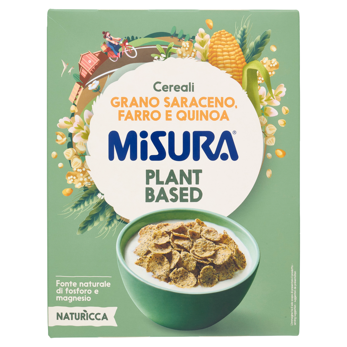 MISURA CEREALI GRANO SARACENO, FARRO, QUINOA 350g (10 in a box)