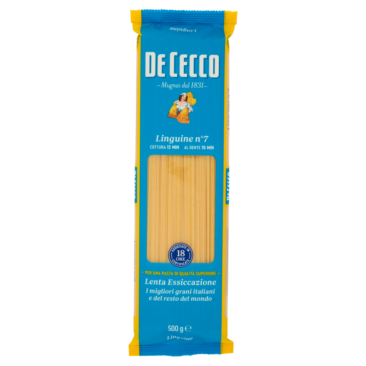 DE CECCO PASTA DI SEMOLA MEZZE MANICHE RIGATE N°136 500g (24 in a box)