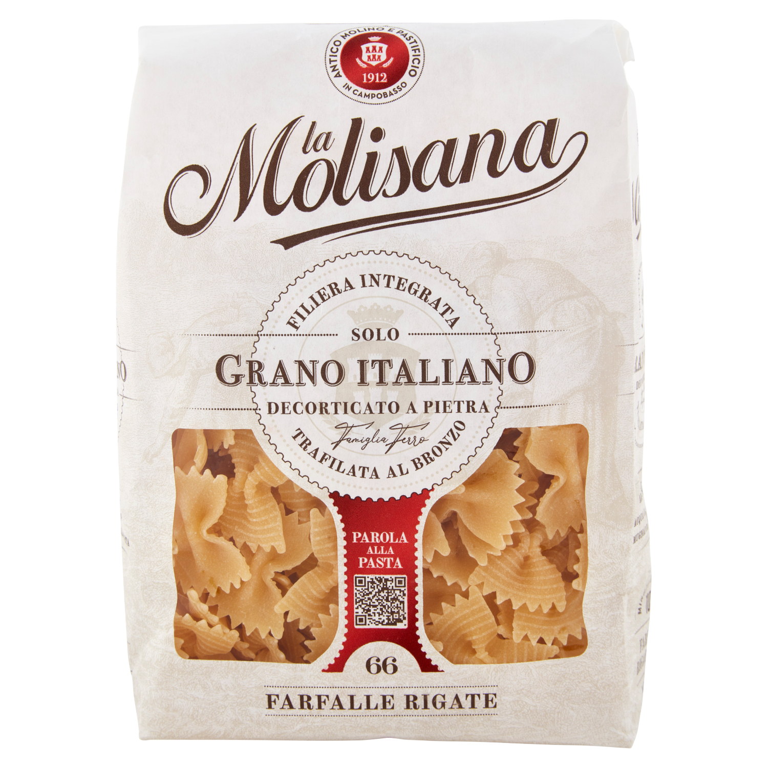 MOLISANA FARFALLE RIGATE N.66 500g (24 in a box)