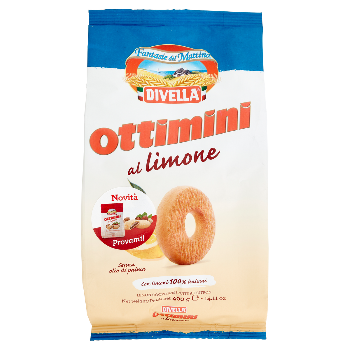 DIVELLA OTTIMINI AL LIMONE 400g (18 in a box)