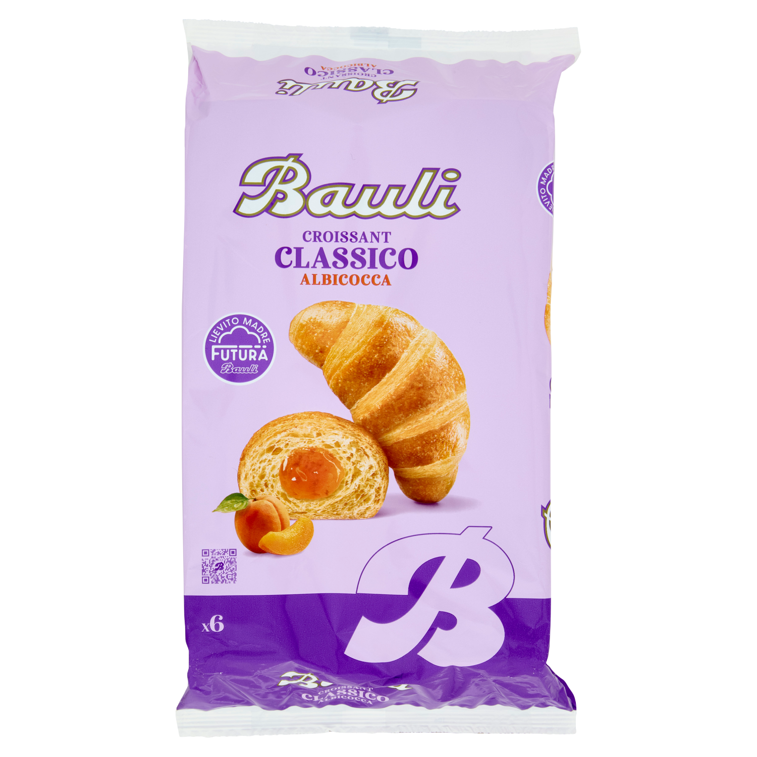 BAULI CROISSANT ALBICOCCA X6 300g (12 in a box)