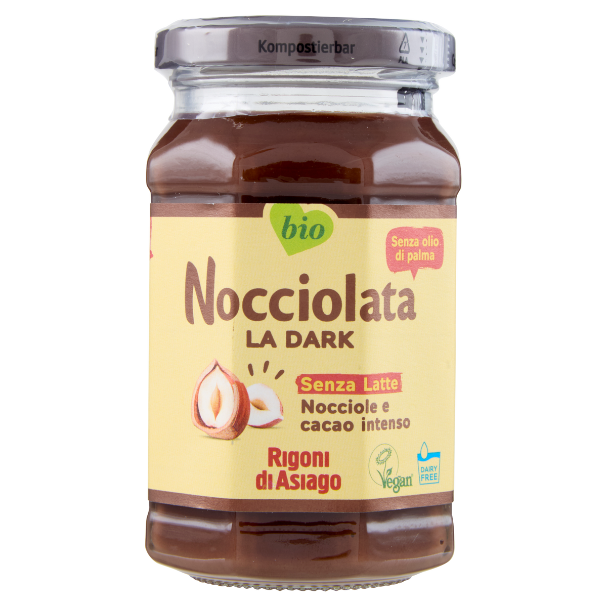RIGONI NOCCIOLATA ORGANIC milk-free 250g (6 in a box)