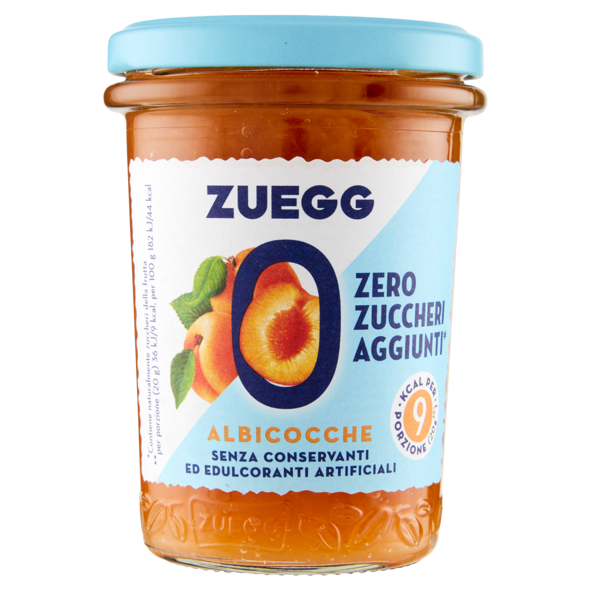 ZUEGG CONFETTURA ALBICOCCA no added sugar 220g (8 in a box)