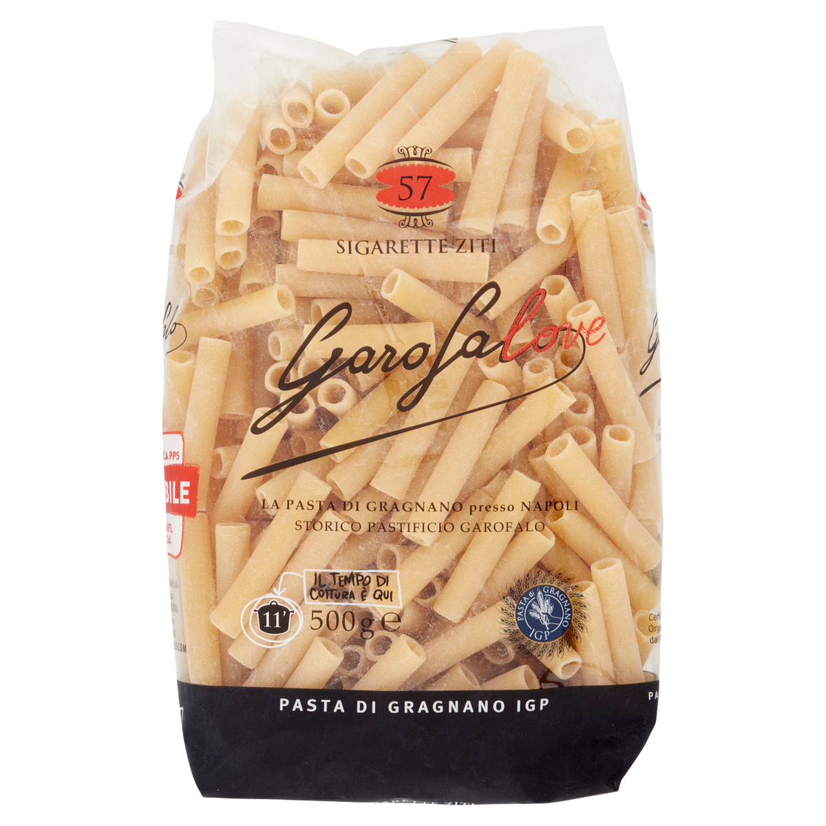 GAROFALO PASTA DI SEMOLA SIGARETTE ZITI 500g 916 in a box)