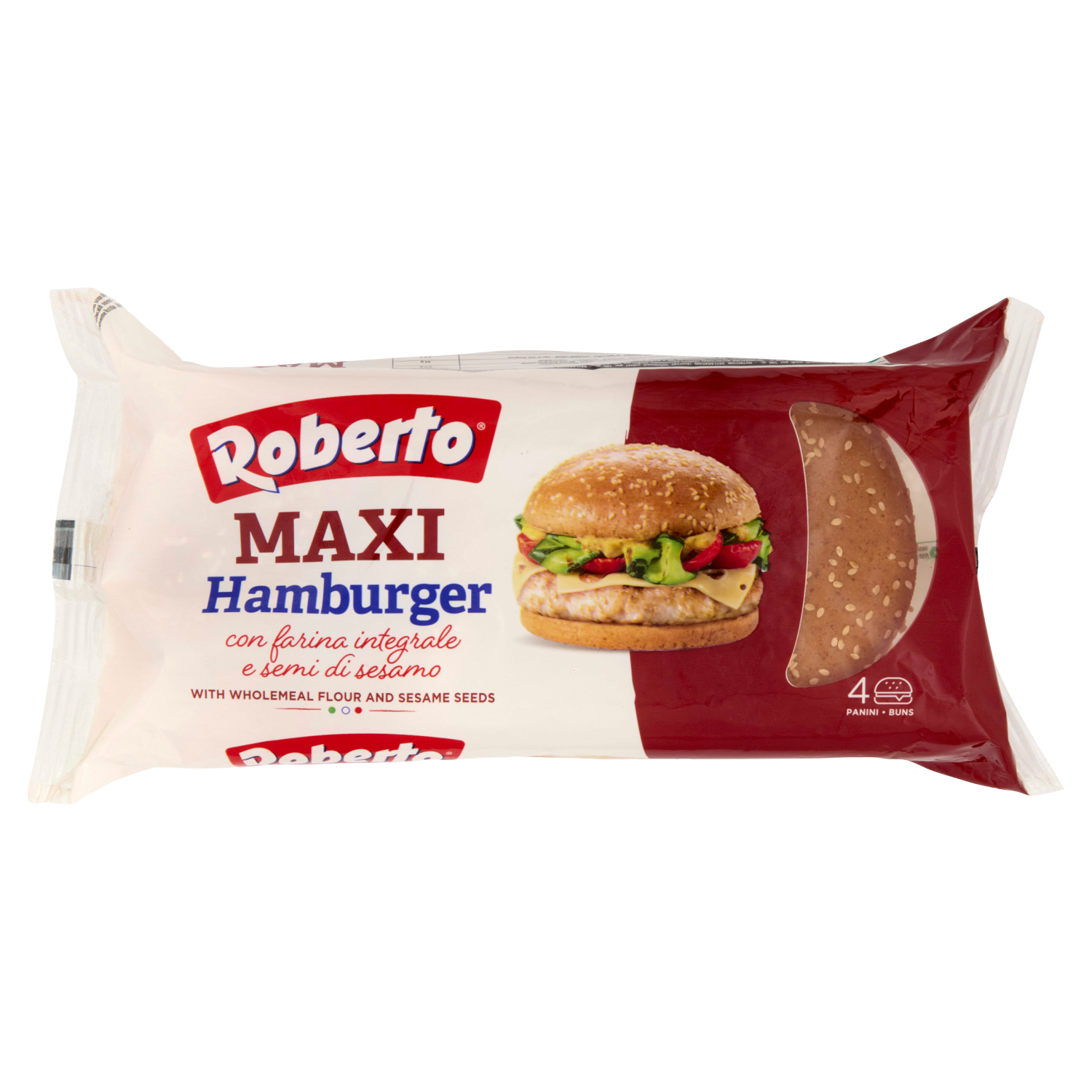 ROBERTO MAXIHAMBURGER INTEGRALE 300g (8 in a box)